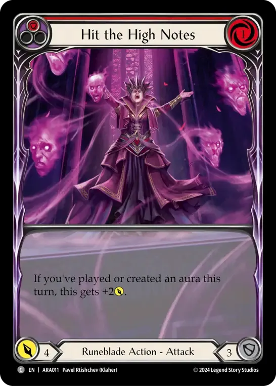Hit the High Notes (Red) — Rosetta Blitz Deck - Aurora — Flesh and Blood