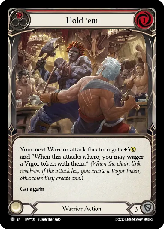 Hold 'em (Red) — Heavy Hitters — Flesh and Blood