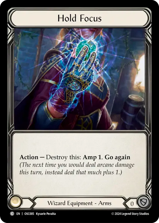 Hold Focus — Rosetta Blitz Deck - Oscilio — Flesh and Blood