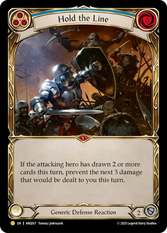 Hold the Line (Blue) — Compendium of Rathe - Antiquity Pack — Flesh and Blood