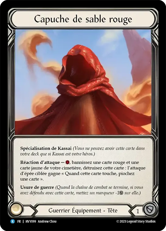Capuche de sable rouge — Heavy Hitters — Flesh and Blood