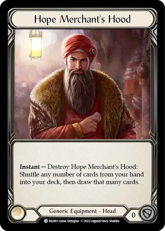 Hope Merchant's Hood — Fai - Blitz Deck — Flesh and Blood