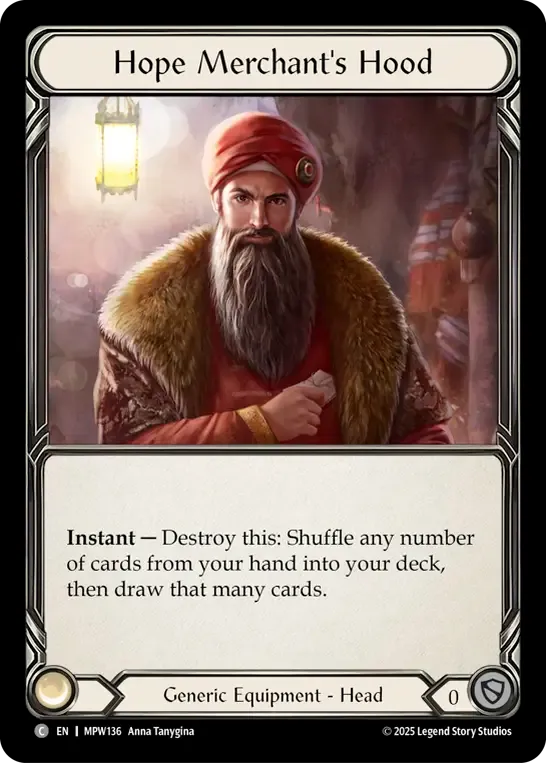 Capuche de marchand de l’espoir — Mastery Pack Warrior — Flesh and Blood