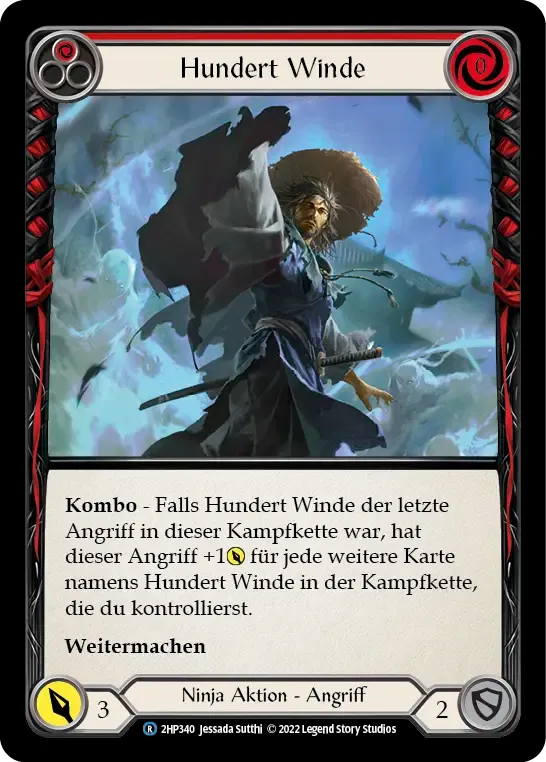 Hundred Winds (Red) — History Pack 2 - Black Label — Flesh and Blood