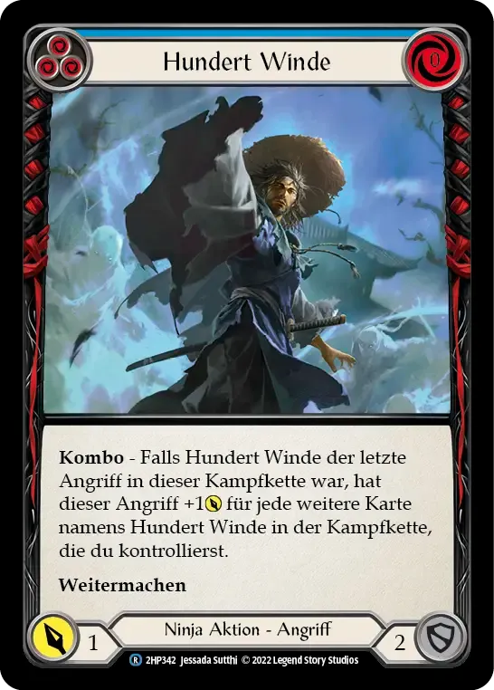 Hundred Winds (Blue) — History Pack 2 - Black Label — Flesh and Blood