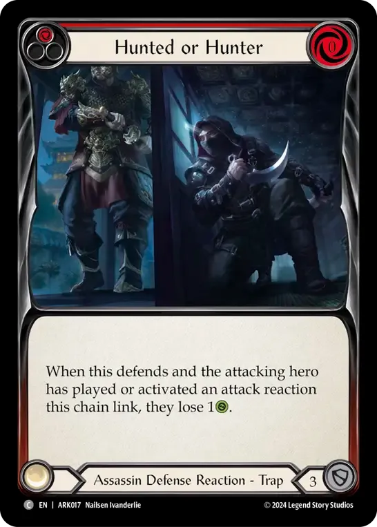 Hunted or Hunter (Red) — The Hunted Blitz Deck - Arakni — Flesh and Blood