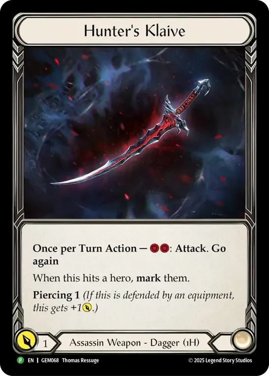 Hunter's Klaive — GEM - Pack 2 — Flesh and Blood