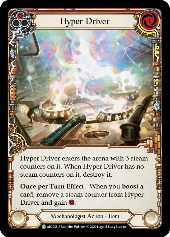 Hyper Driver (Red) — Arcane Rising - Unlimited — Flesh and Blood