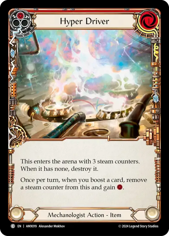 Hyper Driver (Red) — Armory Deck - Maxx 'The Hype' Nitro — Flesh and Blood