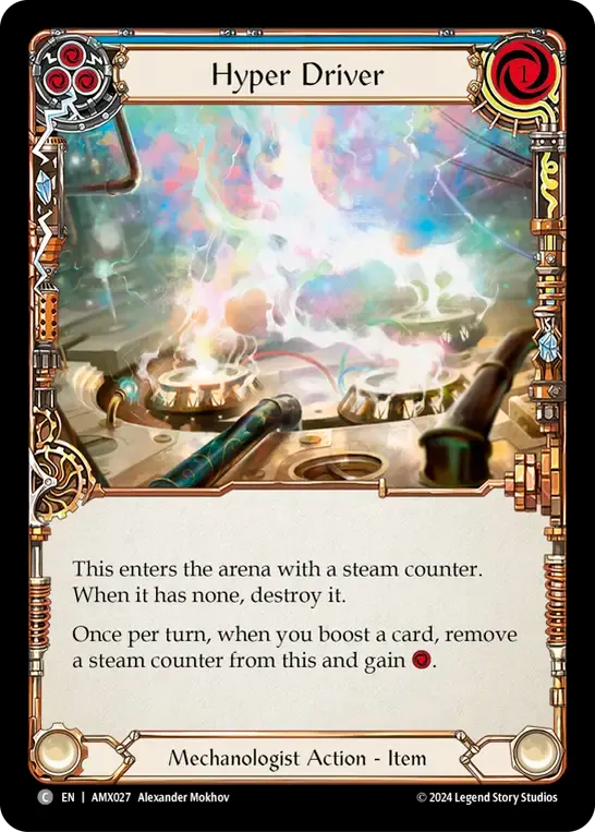 Hyper Driver (Blue) — Armory Deck - Maxx 'The Hype' Nitro — Flesh and Blood