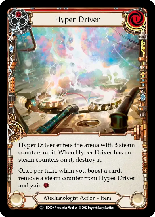 Hyper Driver (Red) from Dash - Blitz Deck - Flesh and Blood