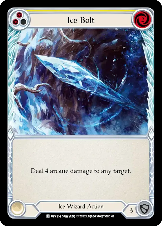 Ice Bolt (Yellow) — Uprising — Flesh and Blood
