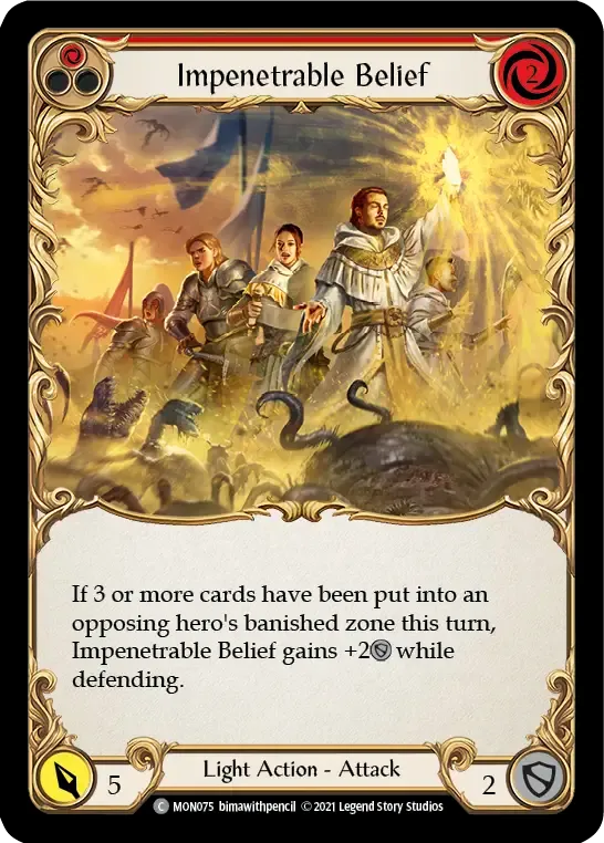 Impenetrable Belief (Red) — Monarch — Flesh and Blood