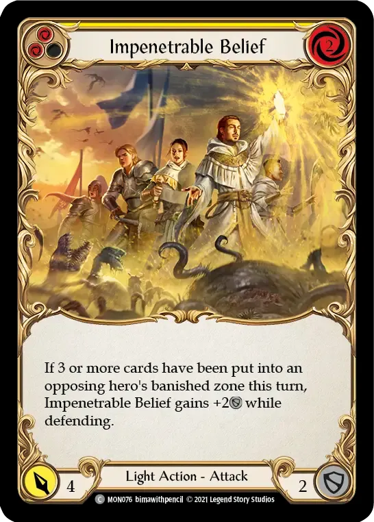 Impenetrable Belief (Yellow) — Monarch — Flesh and Blood