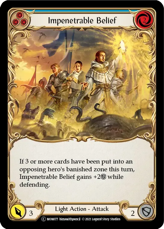 Impenetrable Belief (Blue) from Monarch - Unlimited - Flesh and Blood