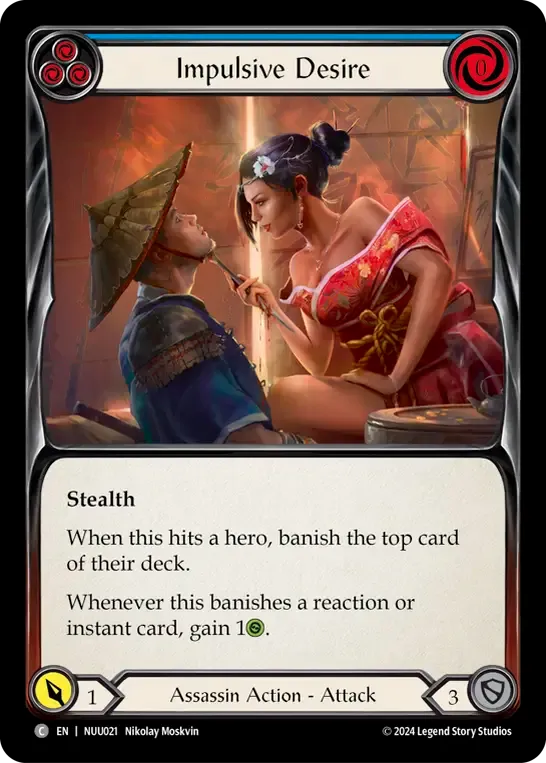 Impulsive Desire (Blue) — Nuu - Blitz Deck — Flesh and Blood