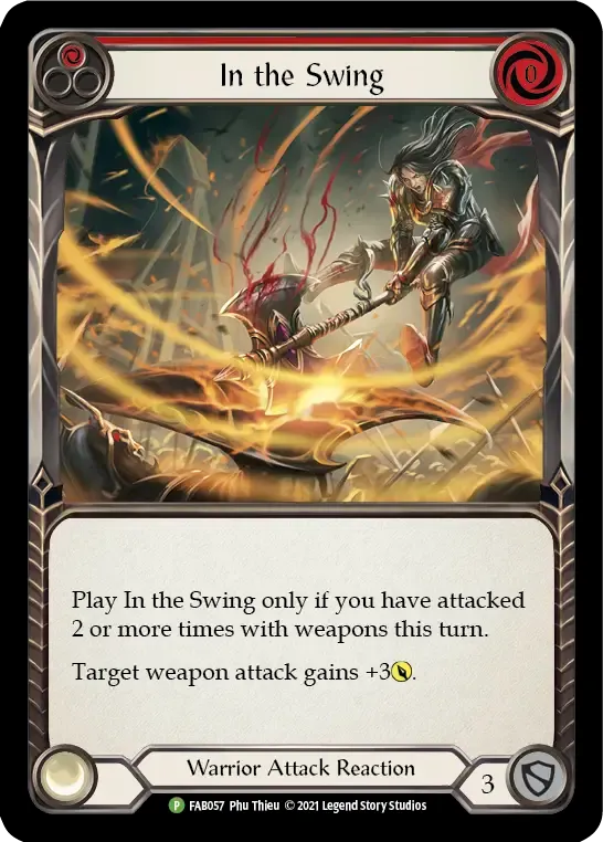 In the Swing (Red) — Flesh and Blood: Promo Cards — Flesh and Blood