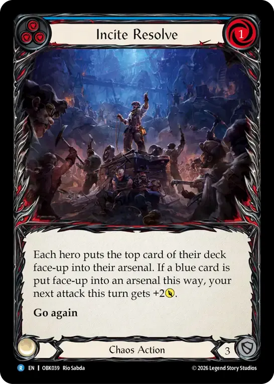 Incite Resolve (Blue) — Outbreak — Flesh and Blood