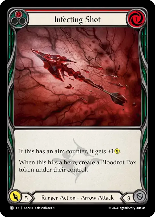 Infecting Shot (Red) — Armory Deck - Azalea, Ace in the Hole — Flesh and Blood