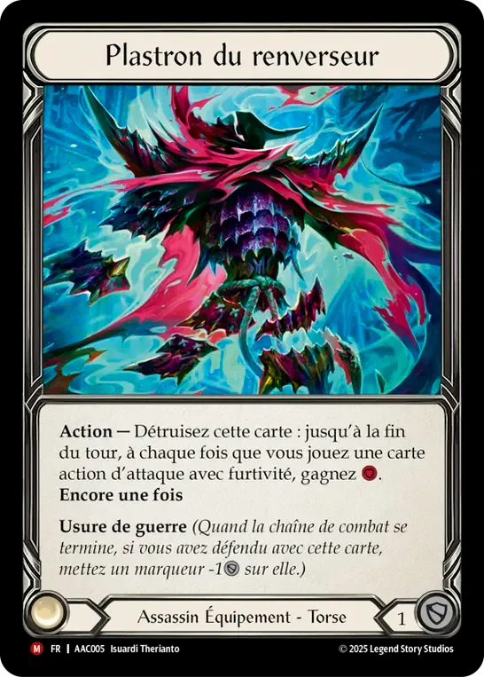 Plastron du renverseur — Armory Deck - Arakni, 5L!p3d 7hRu 7h3 cR4X — Flesh and Blood