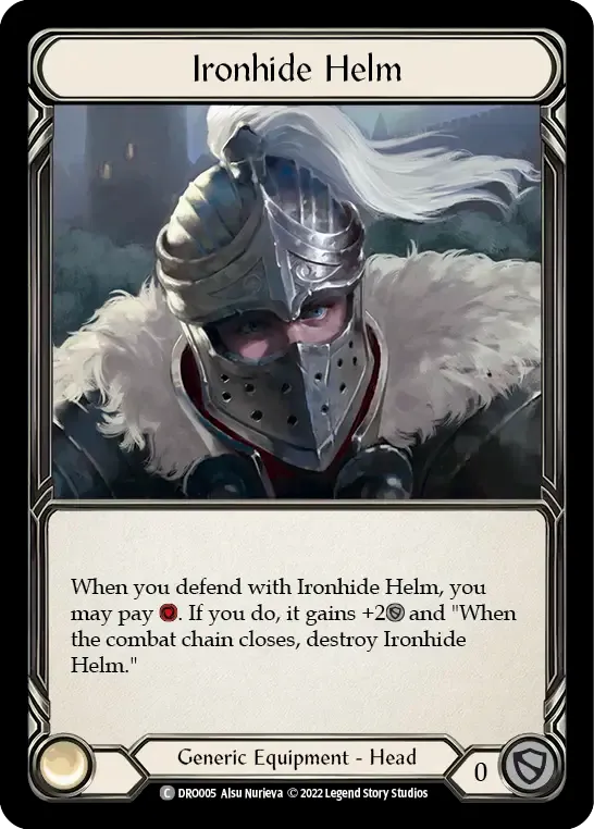 Ironhide Helm — Dromai - Blitz Deck — Flesh and Blood