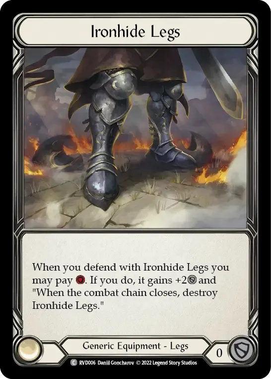 Ironhide Legs — Classic Battles: Rhinar vs Dorinthea — Flesh and Blood