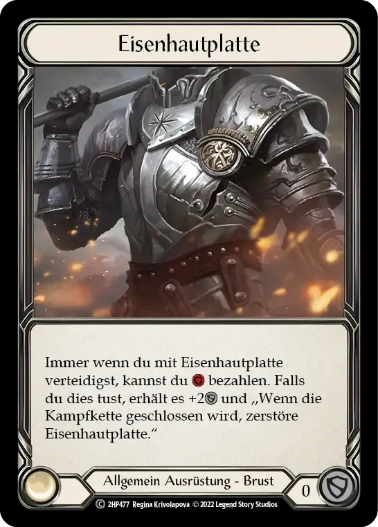 Ironhide Plate — History Pack 2 - Black Label — Flesh and Blood