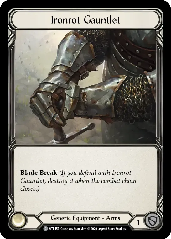 Ironrot Gauntlet — Welcome to Rathe - Unlimited — Flesh and Blood