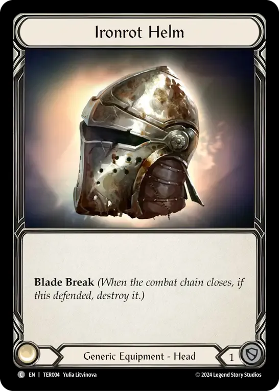 Ironrot Helm — 1st Strike - Terra — Flesh and Blood