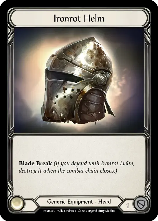 Ironrot Helm — Rhinar, Reckless Rampage - Hero Deck — Flesh and Blood