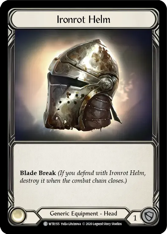 Ironrot Helm — Welcome to Rathe - Unlimited — Flesh and Blood