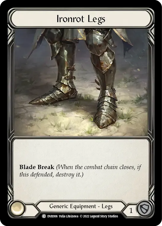 Ironrot Legs — Classic Battles: Rhinar vs Dorinthea — Flesh and Blood