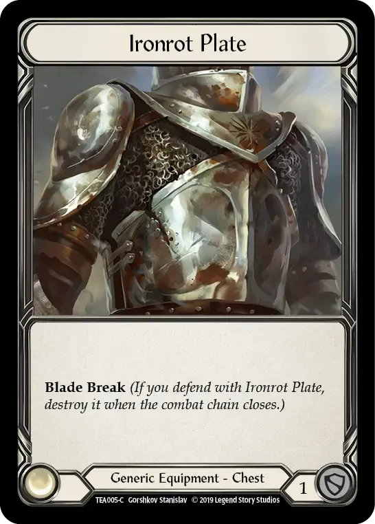 Ironrot Plate — Dorinthea Ironsong - Hero Deck — Flesh and Blood