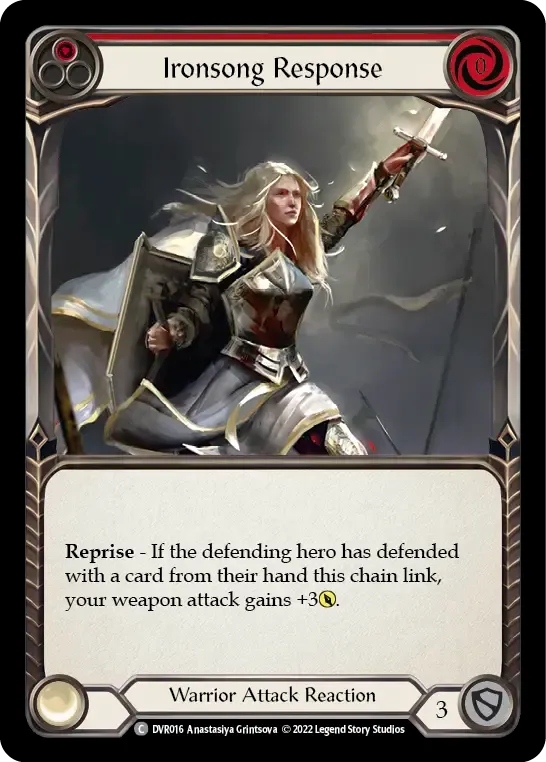 Ironsong Response (Red) — Classic Battles: Rhinar vs Dorinthea — Flesh and Blood