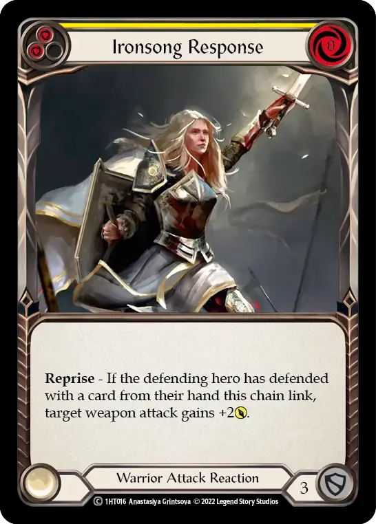 Ironsong Response (Yellow) — Dorinthea - Blitz Deck — Flesh and Blood