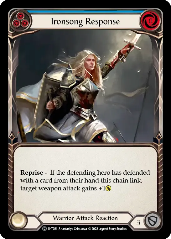 Ironsong Response (Blue) — Dorinthea - Blitz Deck — Flesh and Blood
