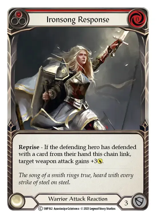 Ironsong Response (Red) — History Pack 1 — Flesh and Blood