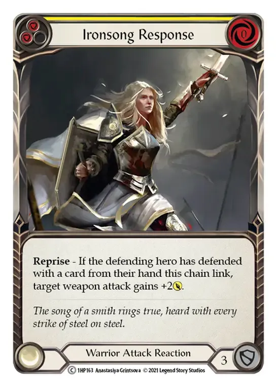 Ironsong Response (Yellow) — History Pack 1 — Flesh and Blood
