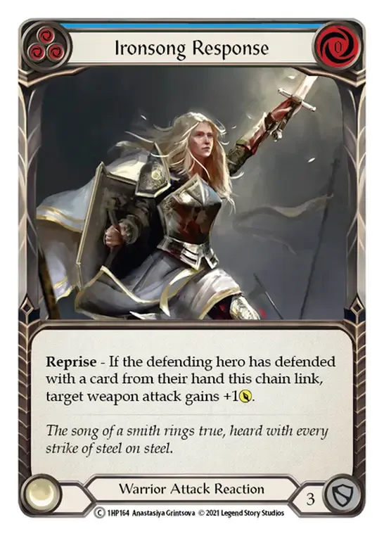 Ironsong Response (Blue) from History Pack 1 - Flesh and Blood