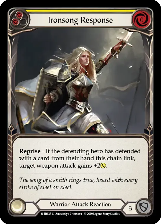 Ironsong Response (Yellow) — Welcome to Rathe — Flesh and Blood