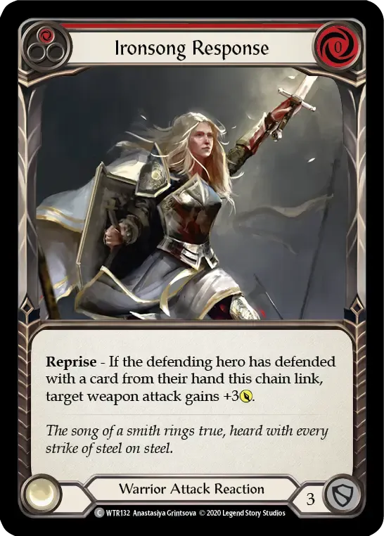 Ironsong Response (Red) — Welcome to Rathe - Unlimited — Flesh and Blood