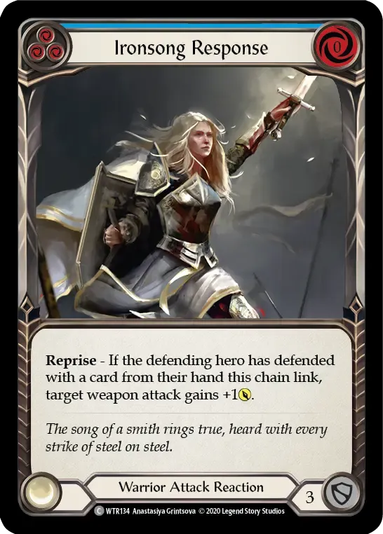 Ironsong Response (Blue) — Welcome to Rathe - Unlimited — Flesh and Blood