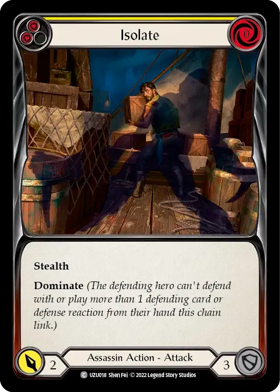 Isolate (Yellow) — Uzuri - Blitz Deck — Flesh and Blood