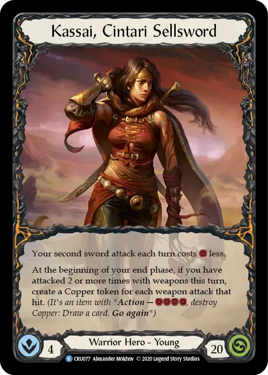 Kassai, Cintari Sellsword — Crucible of War — Flesh and Blood