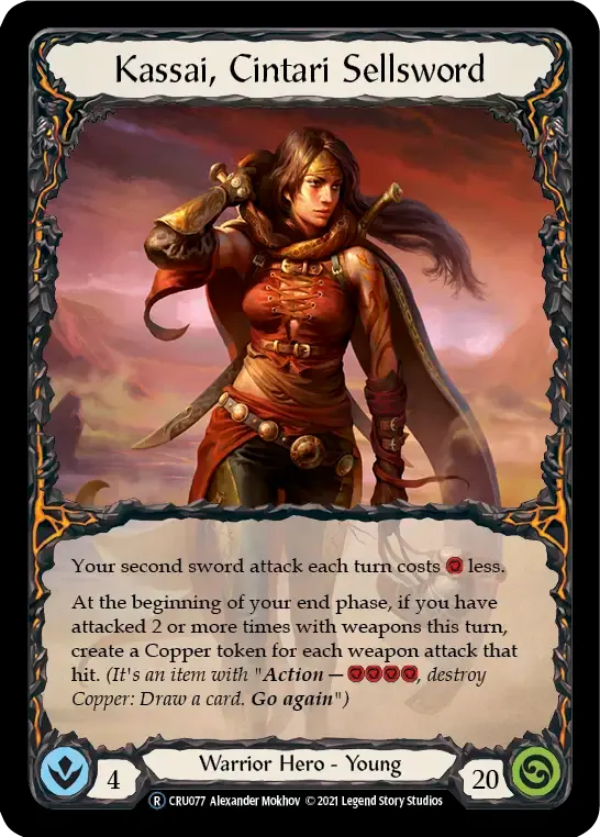 Kassai, Cintari Sellsword — Crucible of War - Unlimited — Flesh and Blood