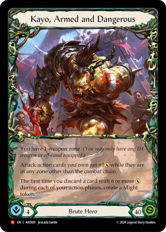 Kayo, Armed and Dangerous — Armory Deck - Kayo, Armed and Dangerous — Flesh and Blood