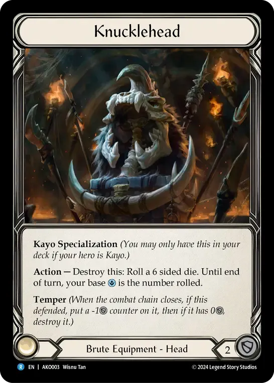 Knucklehead — Armory Deck - Kayo, Armed and Dangerous — Flesh and Blood