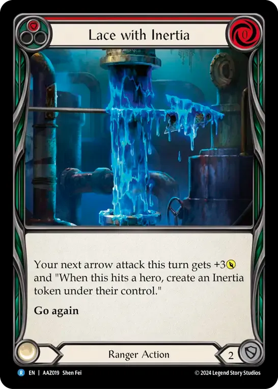 Lace with Inertia (Red) — Armory Deck - Azalea, Ace in the Hole — Flesh and Blood