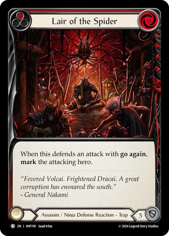 Lair of the Spider (Red) — The Hunted — Flesh and Blood