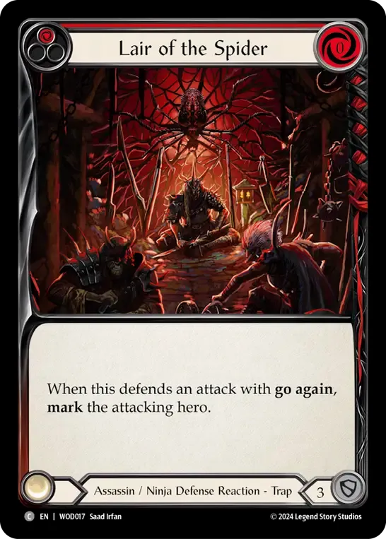 Lair of the Spider (Red) — The Hunted Blitz Deck - Arakni, Web of Deceit — Flesh and Blood